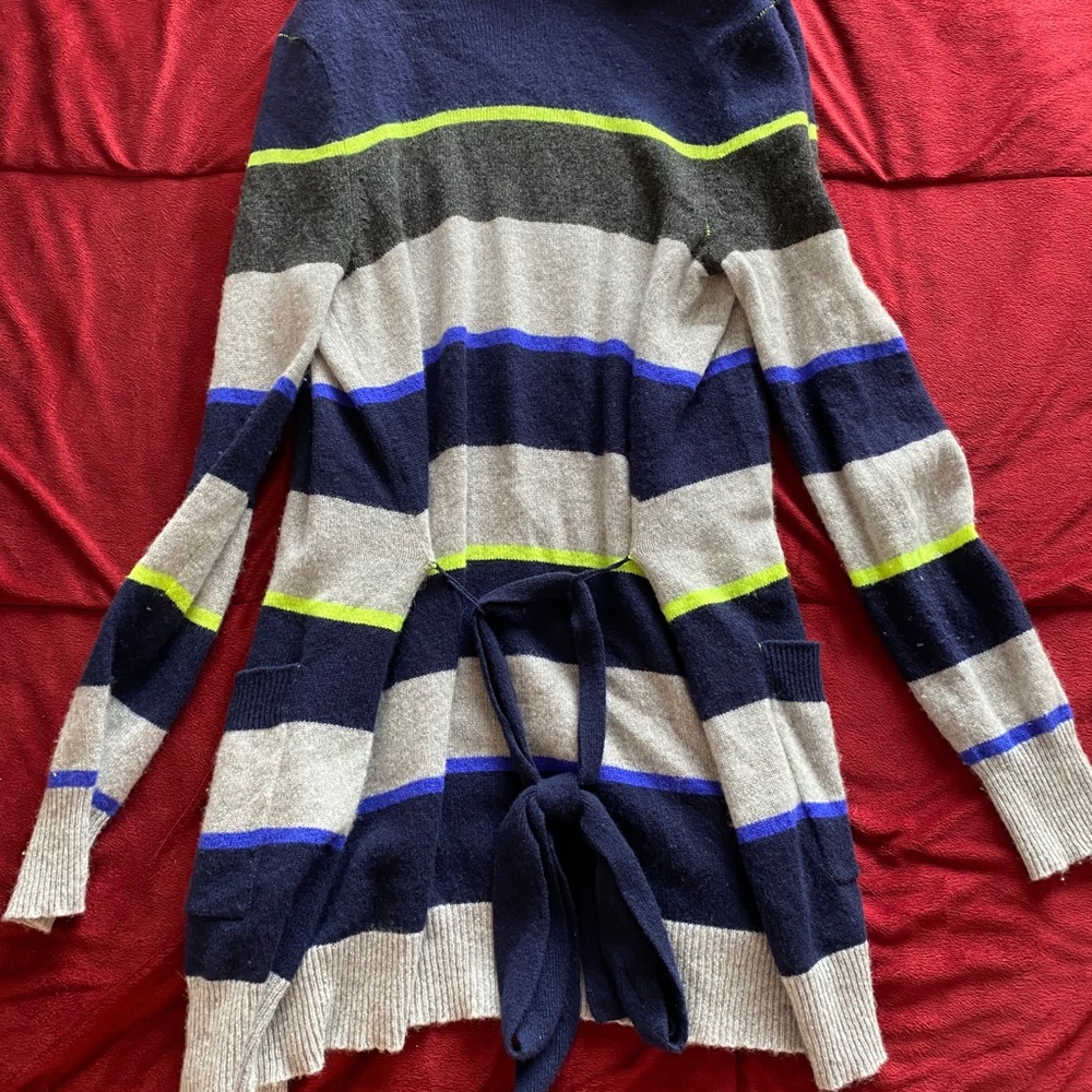 Striped Cashmere Cardigan